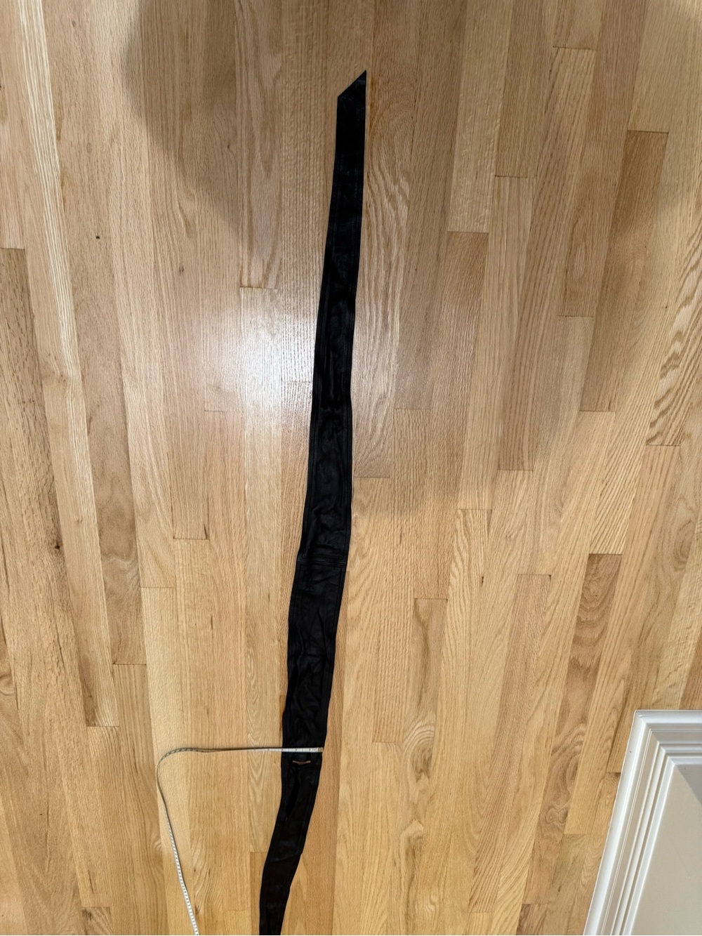 IRO Black leather Wrap Long Skinny Obi-Style Belt.